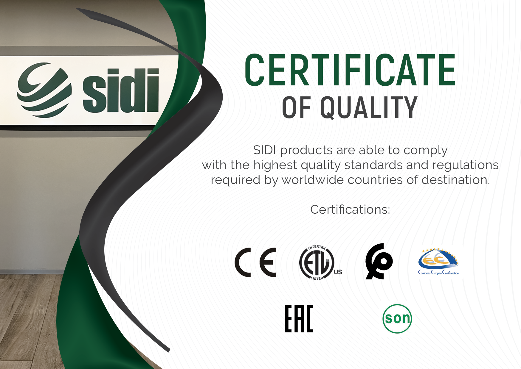 OUR CERTIFICATIONS